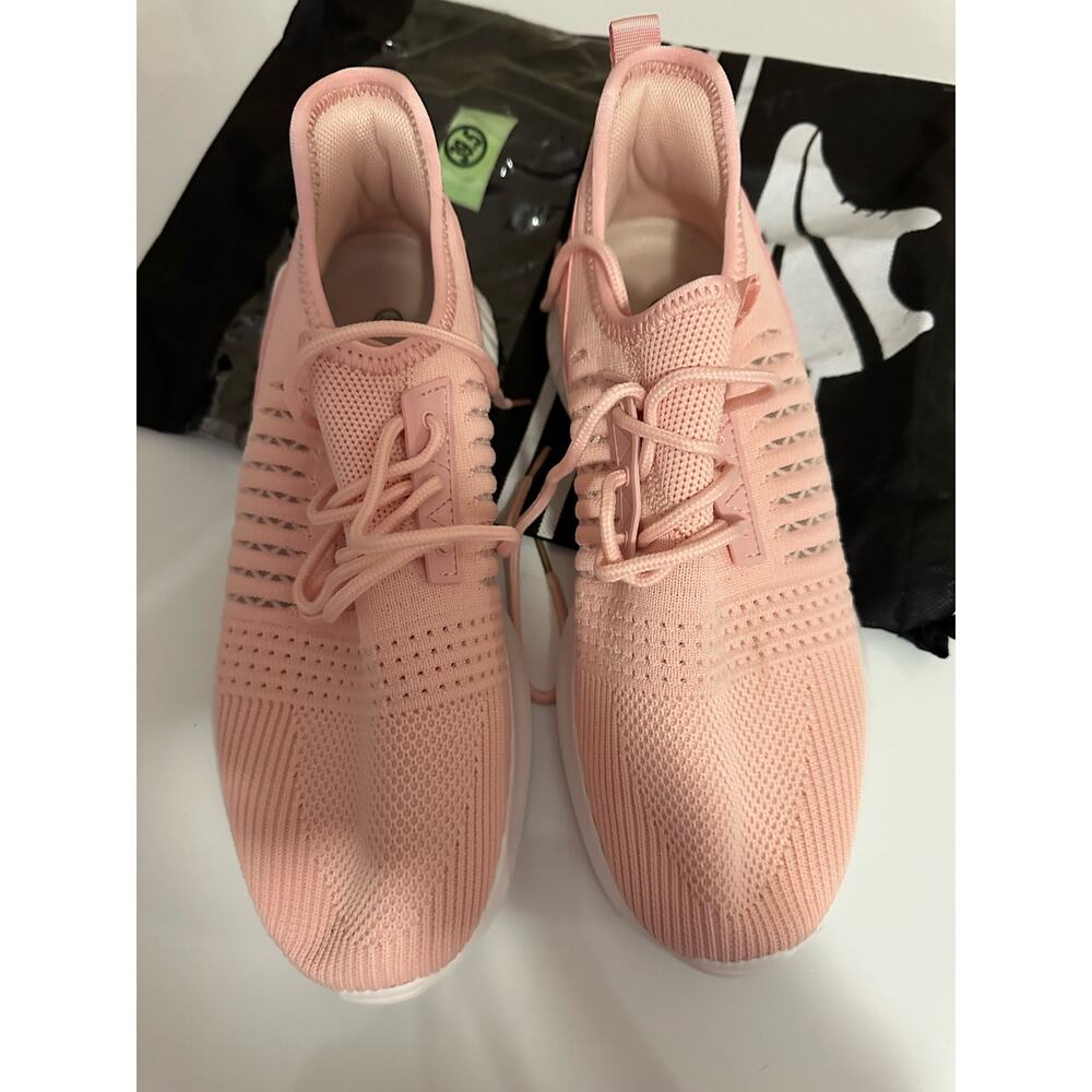 New women pink slip-on lightweight breathable 9 (39.5) tennis athletic sneakers - Picture 6 of 9